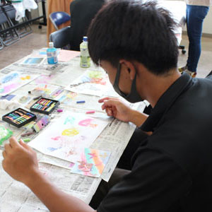 パステルアートの参戦